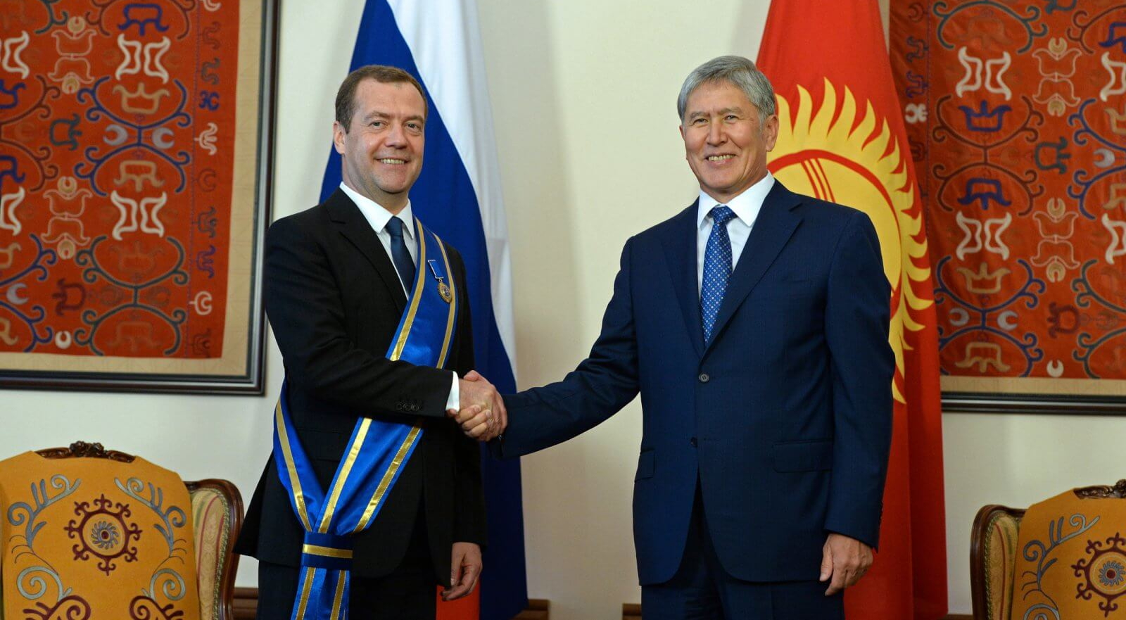 Вручение ордена «Данакер» Председателю Правительства Российской Федерации Дмитрию Медведеву